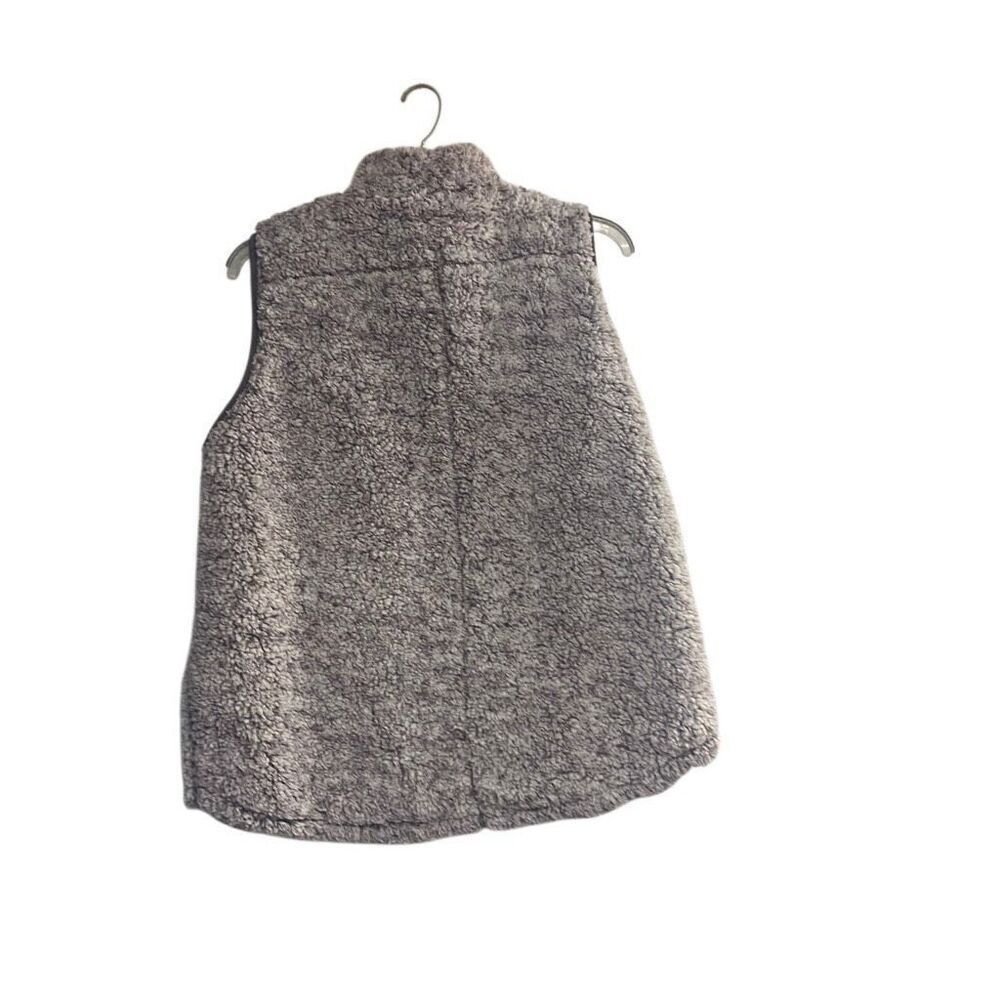 ENTRO Women’s Vest Size 1X Sherpa‎ Zip Up Brown - Picture 2 of 8